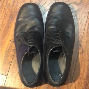 Rockport Lace Up Black Leather Dress Shoes